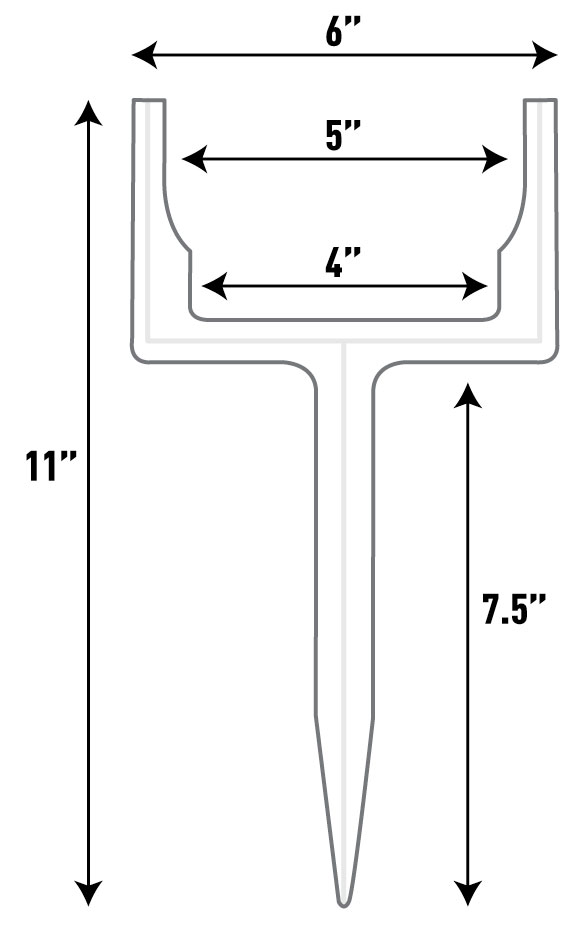 Downspout Goalpost Dimensions